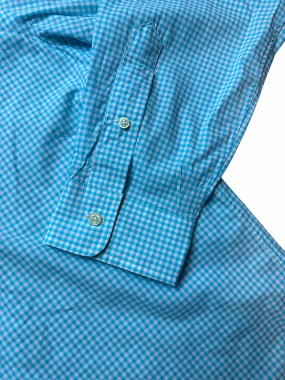 Ralph Lauren Men’s Sky Blue Plaid Gingham Button-Down Shirt - Picture 4 of 7